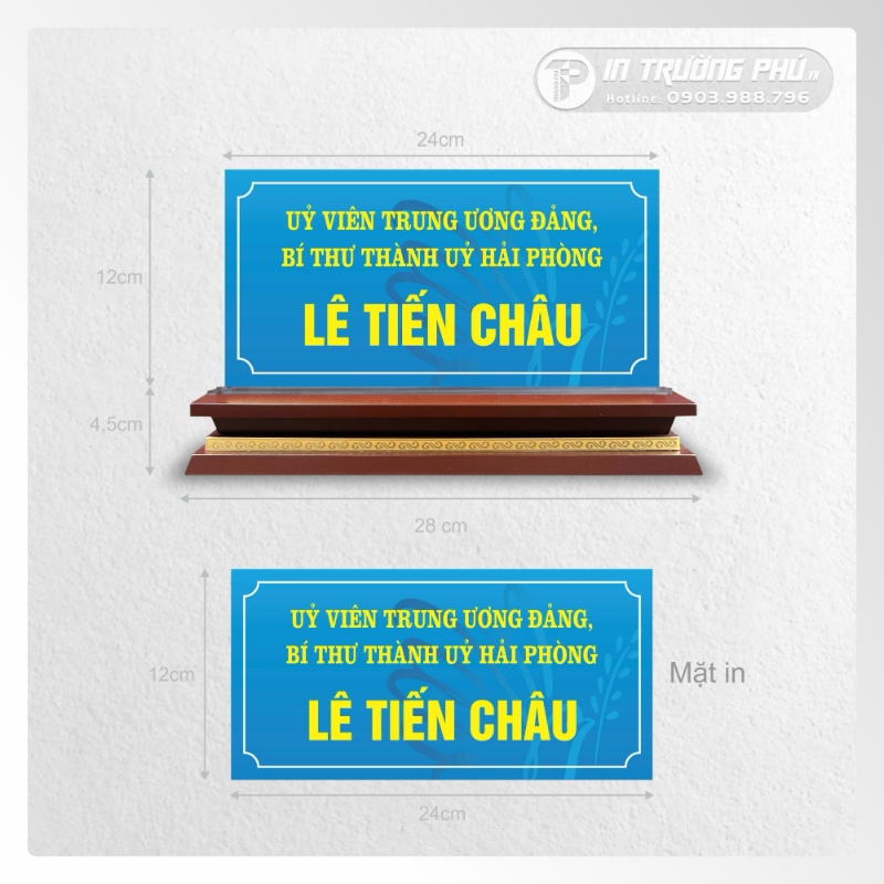 Biển chức danh mica