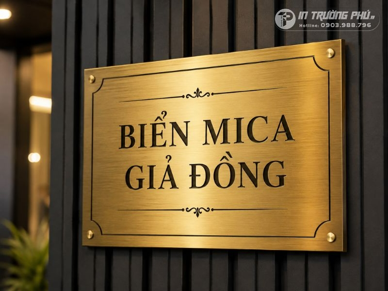 Biển c&ocirc;ng ty mica