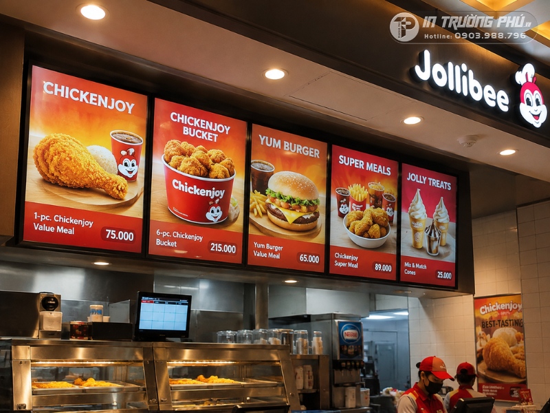 biển menu led