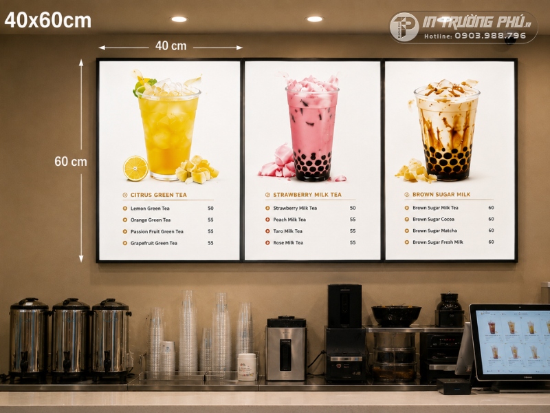 biển menu led