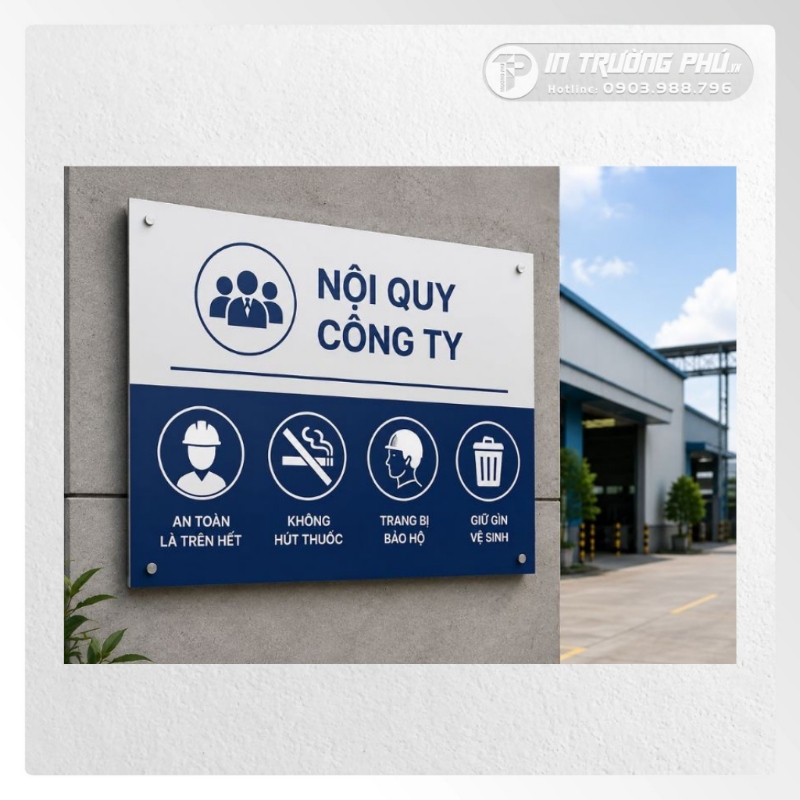 Biển nội quy công ty