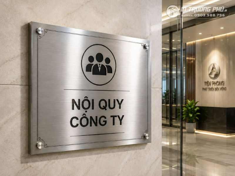 Biển nội quy c&ocirc;ng ty