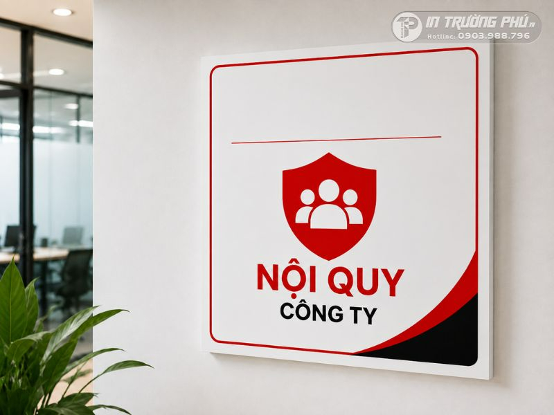 Biển nội quy c&ocirc;ng ty