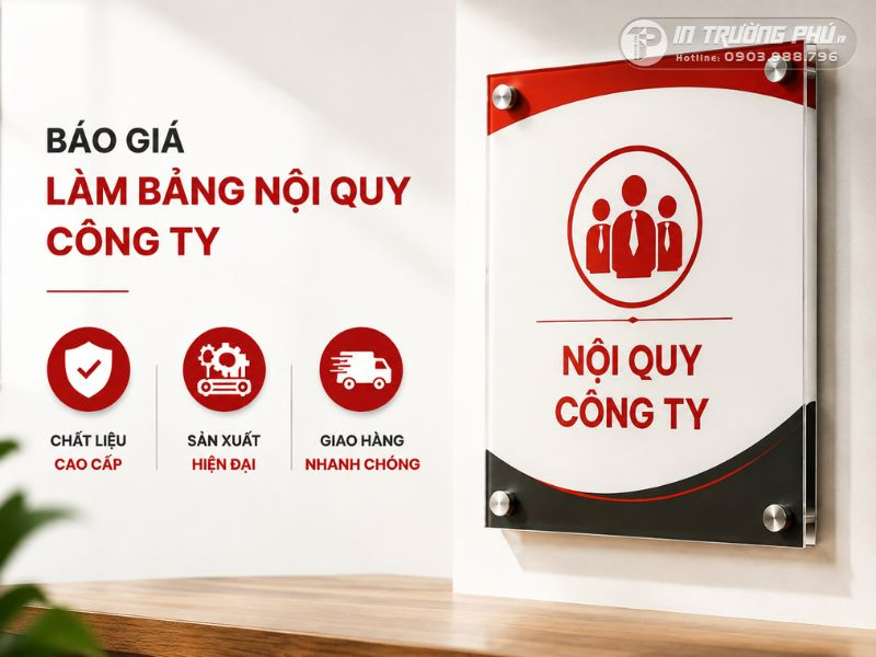 Biển nội quy c&ocirc;ng ty