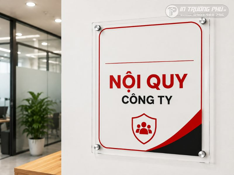Biển nội quy c&ocirc;ng ty