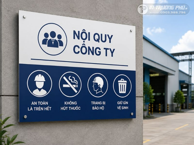 Biển nội quy c&ocirc;ng ty