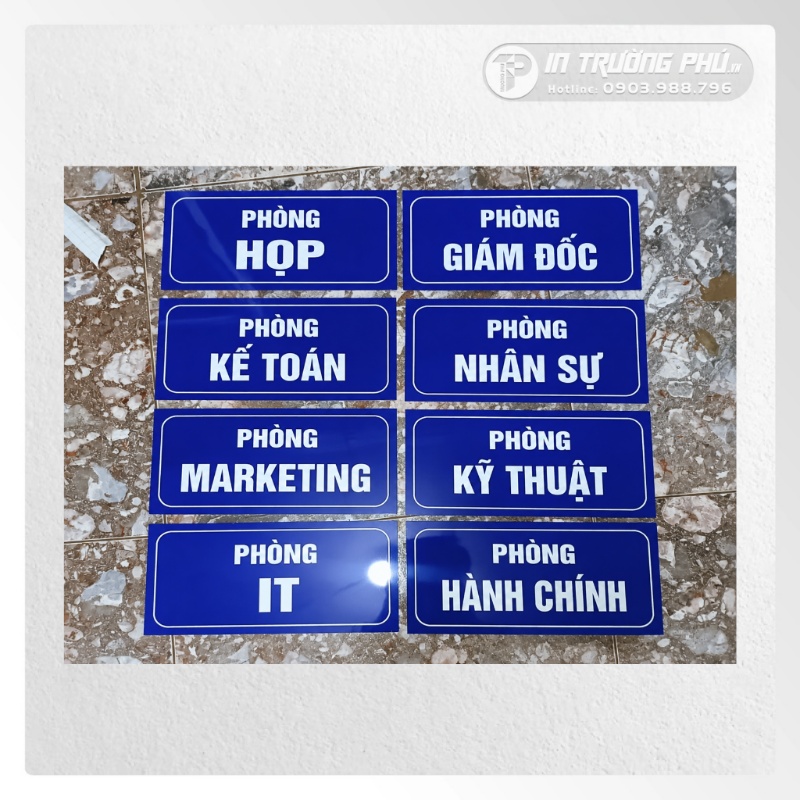 Biển phòng mica