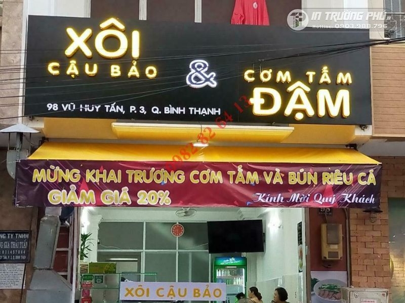 bảng hiệu qu&aacute;n ăn s&aacute;ng