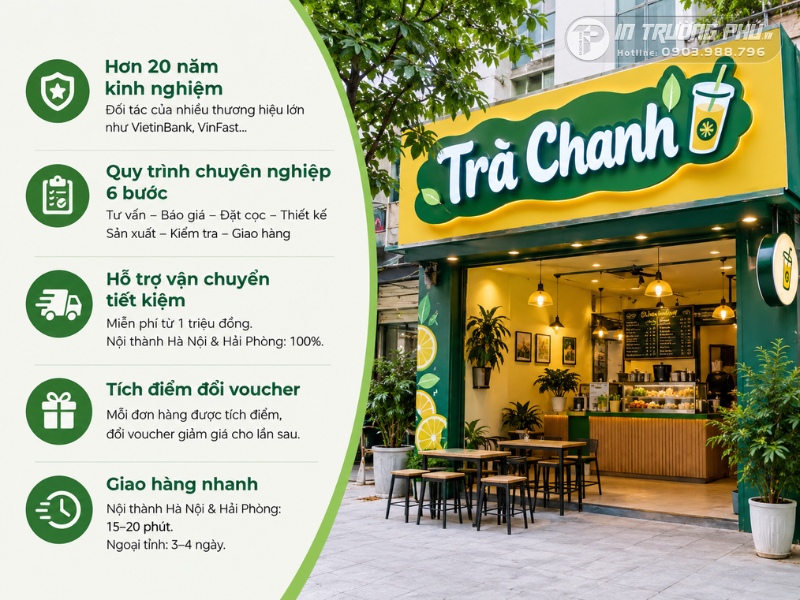 biển quảng c&aacute;o tr&agrave; chanh