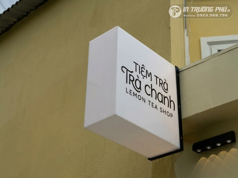 biển quảng c&aacute;o tr&agrave; chanh tươi