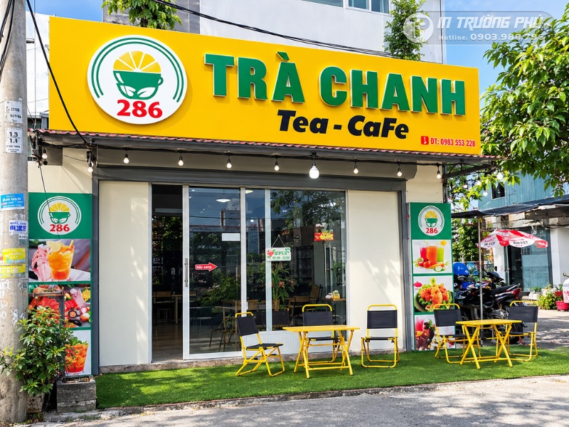 biển quảng c&aacute;o tr&agrave; chanh đẹp