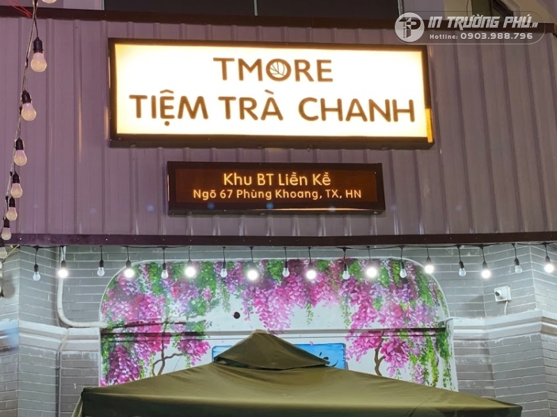 bảng hiệu tr&agrave; chanh