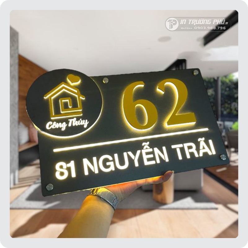 biển số nh&agrave; đ&egrave;n led