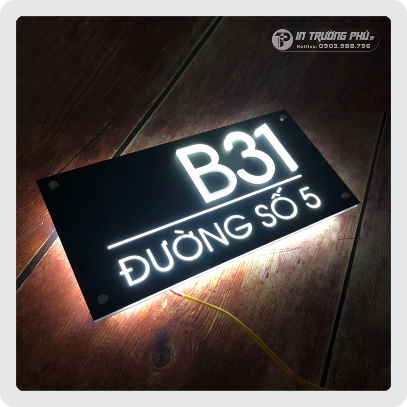 biển số nh&agrave; đ&egrave;n led