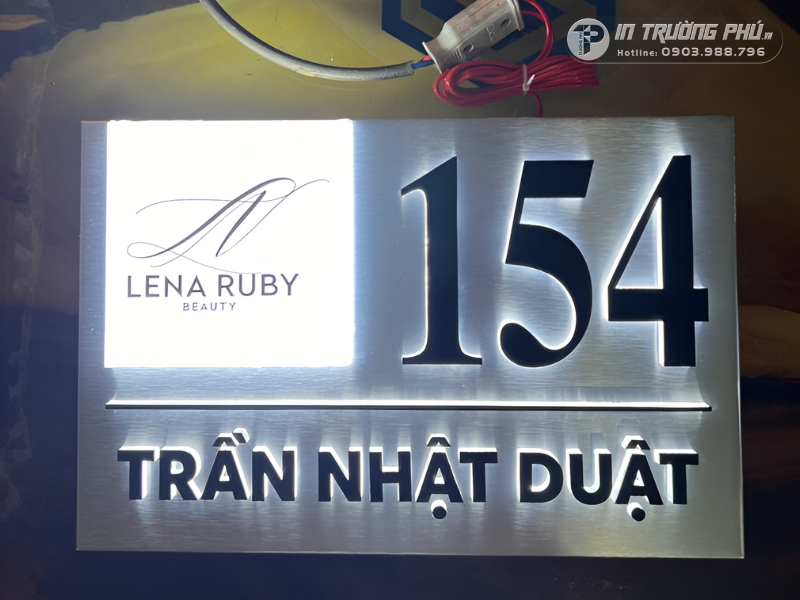biển số nh&agrave; đ&egrave;n led