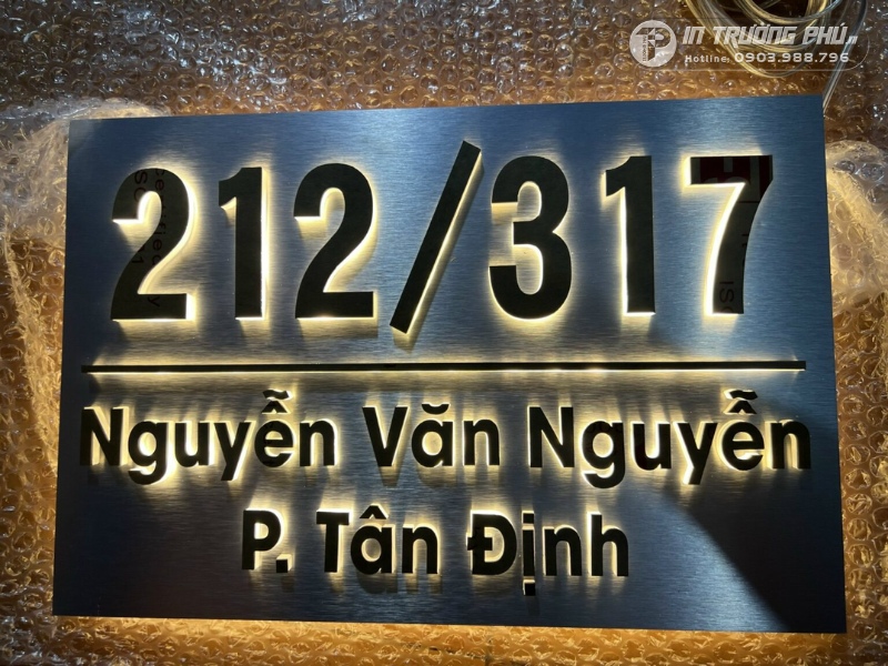 biển số nh&agrave; đ&egrave;n led