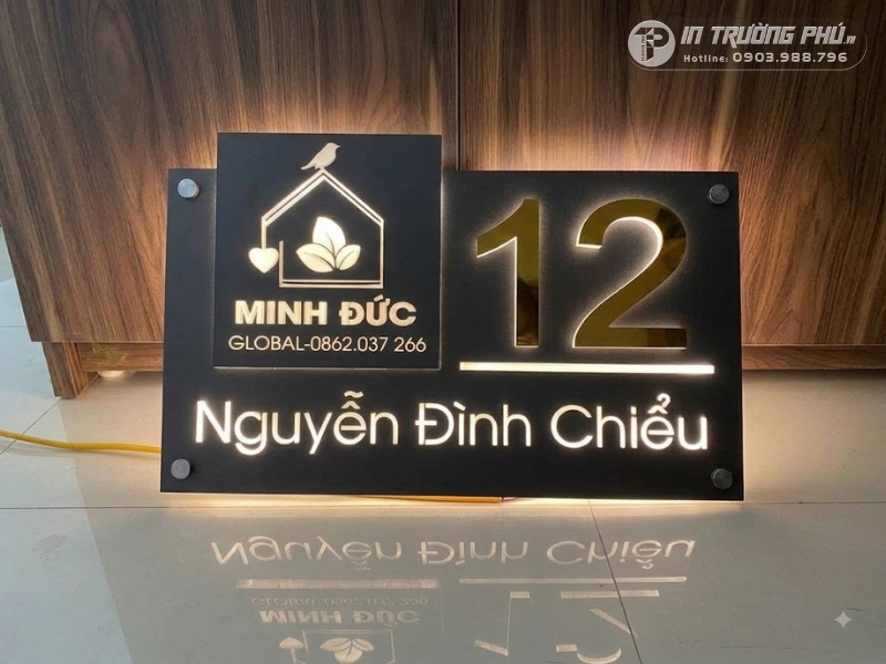 biển số nh&agrave; đ&egrave;n led