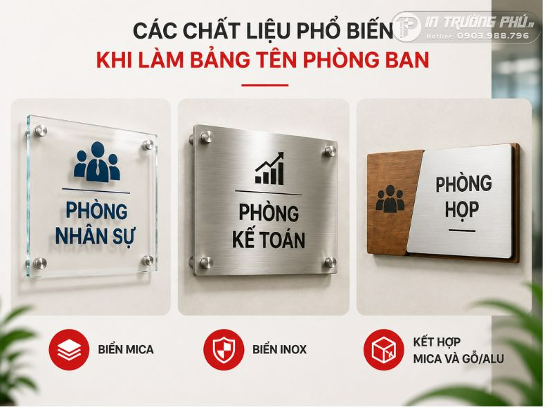 Biển t&ecirc;n ph&ograve;ng ban