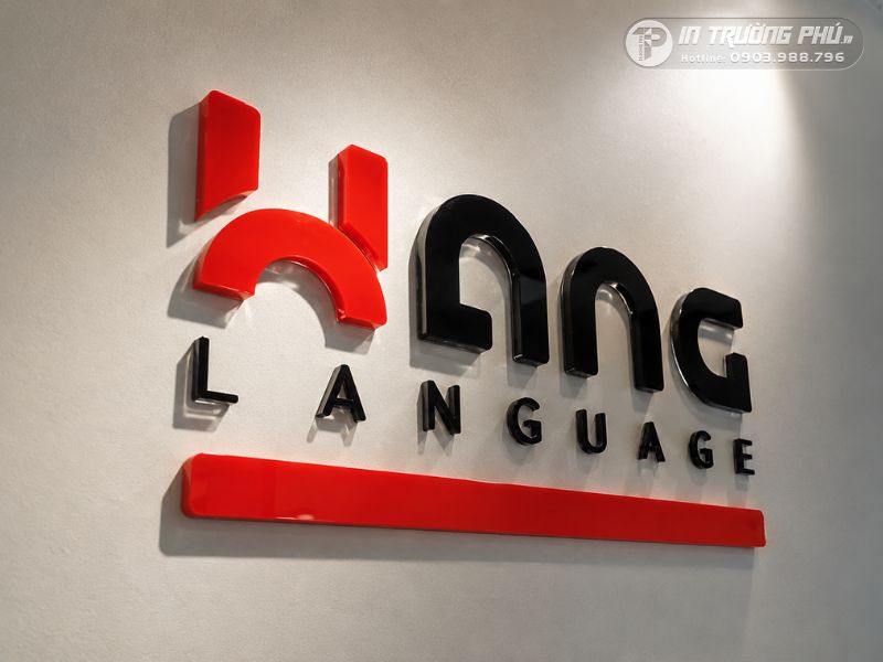 Chữ nổi mica nguy&ecirc;n khối