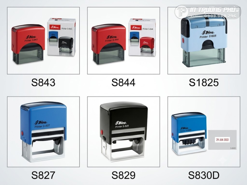 con dấu shiny printer s 830