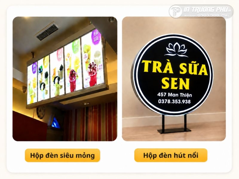 Biển mica h&uacute;t nổi