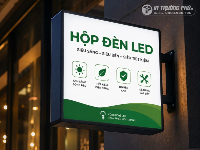 hộp đ&egrave;n led chạy chữ