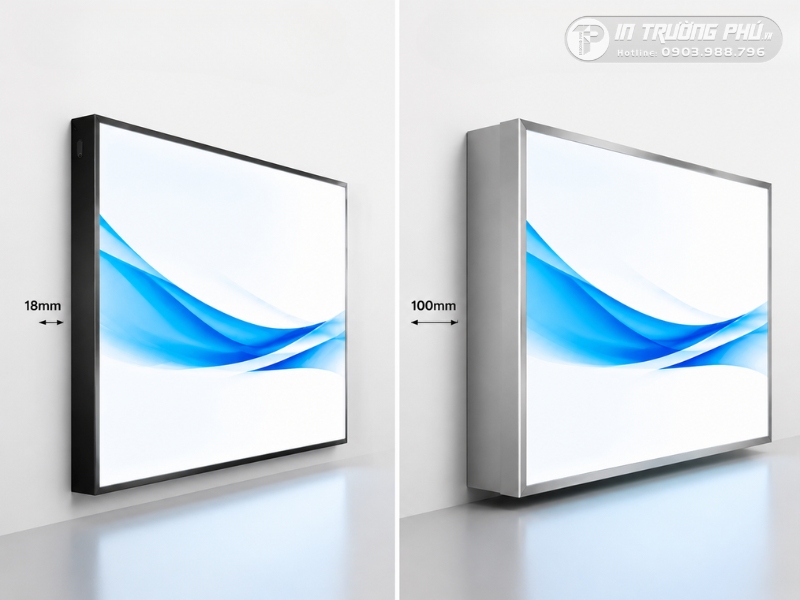 Hộp đ&egrave;n led si&ecirc;u mỏng
