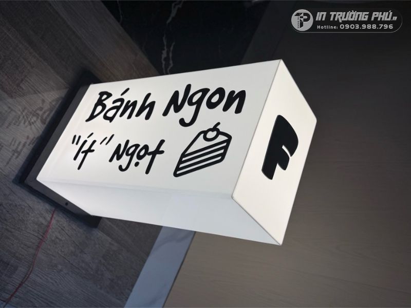 Qu&aacute;n ăn sử dụng biển hộp đ&egrave;n