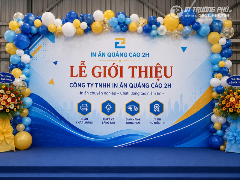 In backdrop sự kiện
