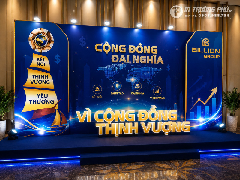 In backdrop sự kiện