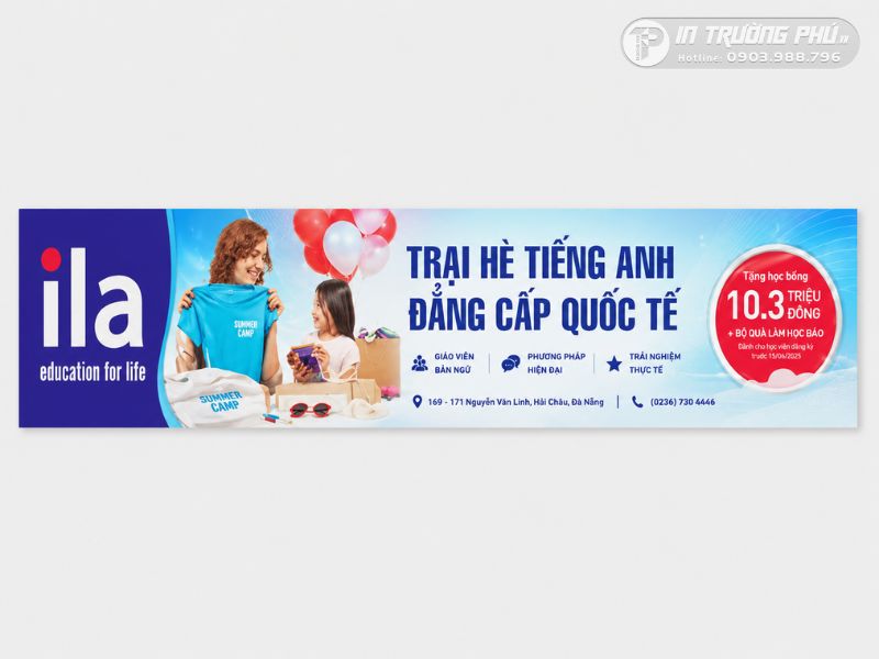In banner