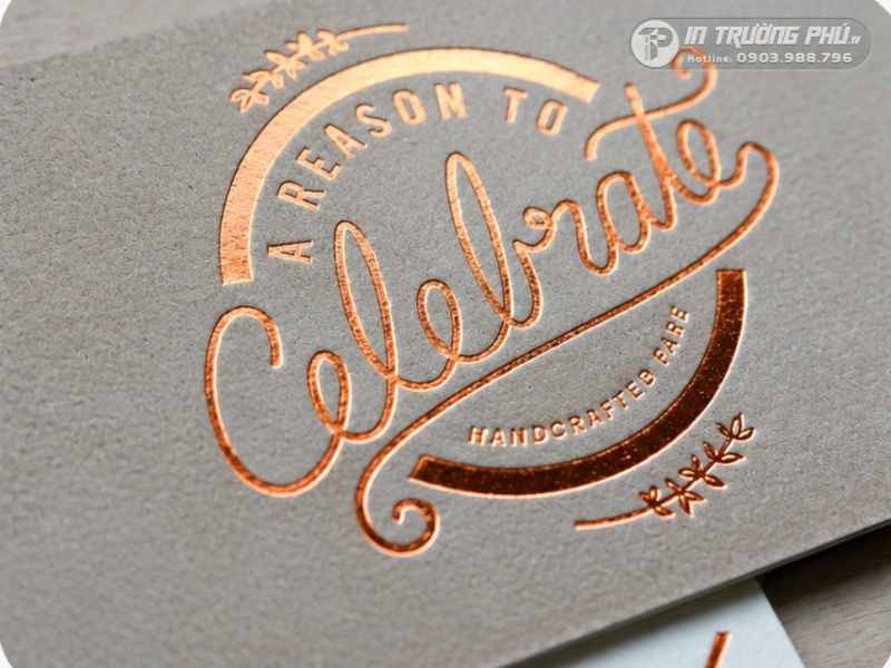 In card visit dập nổi