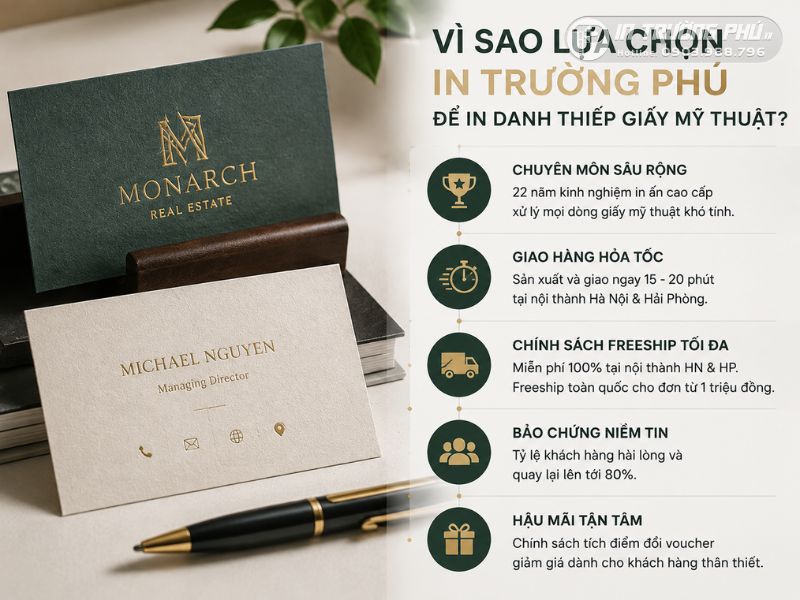 In Trường Ph&uacute; đơn vị in danh thiếp giấy mỹ thuật gi&aacute; rẻ, uy t&iacute;n