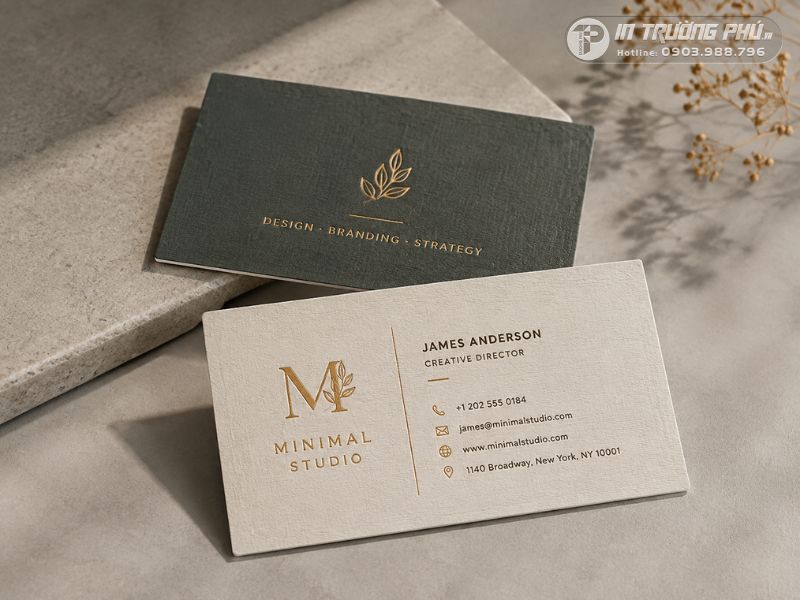 In danh thiếp giấy mỹ thuật tại In Trường Ph&uacute;