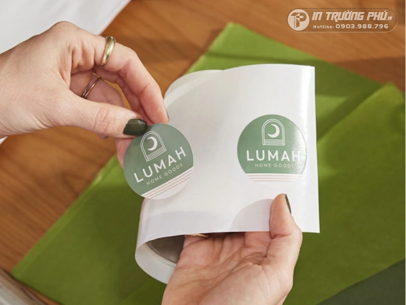 Cấu tạo chi tiết 4 lớp vật liệu ti&ecirc;u chuẩn của tem decal nhựa sữa tự d&iacute;nh cao cấp