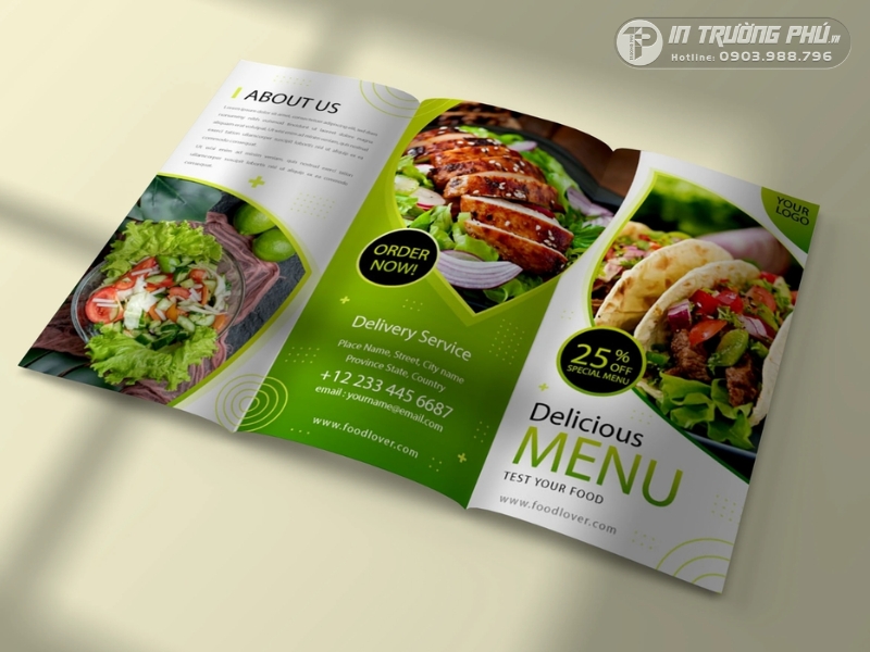 Menu gấp 3 cho c&aacute;c qu&aacute;n đồ &Acirc;u