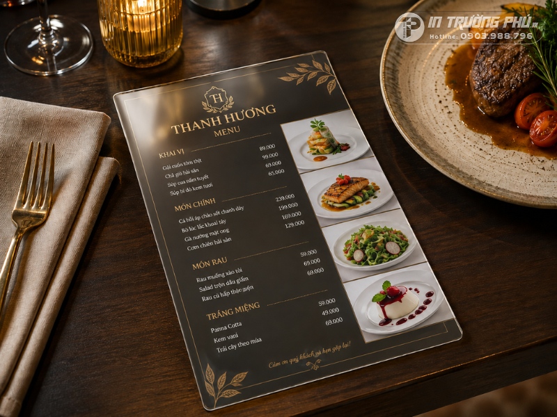 In menu nhựa