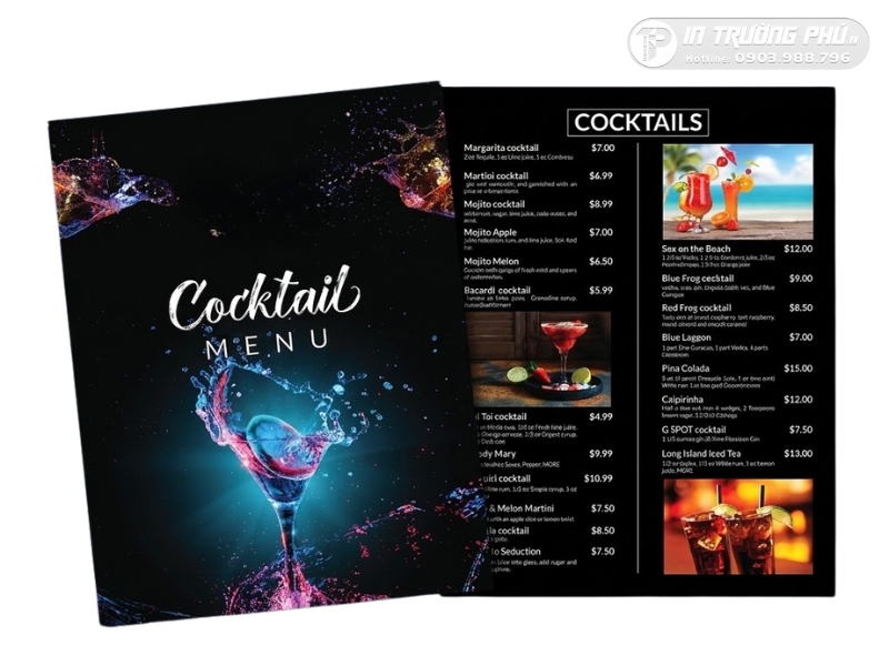 Menu nhựa