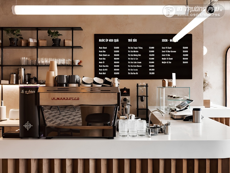 In menu nhựa chống nước