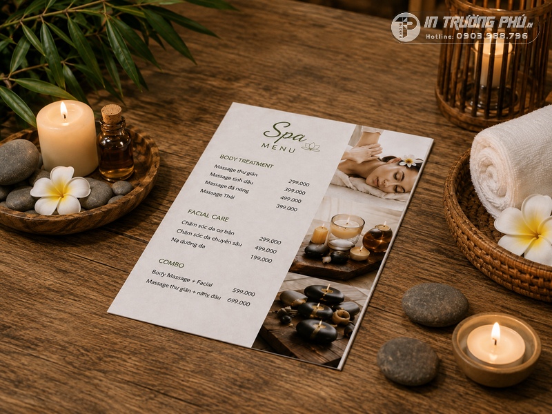 In menu nhựa pvc