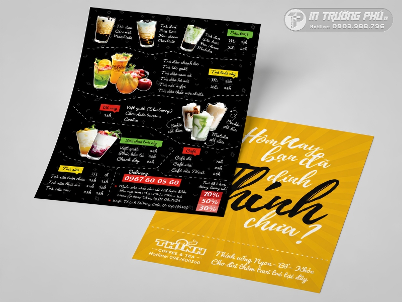 In menu nhựa