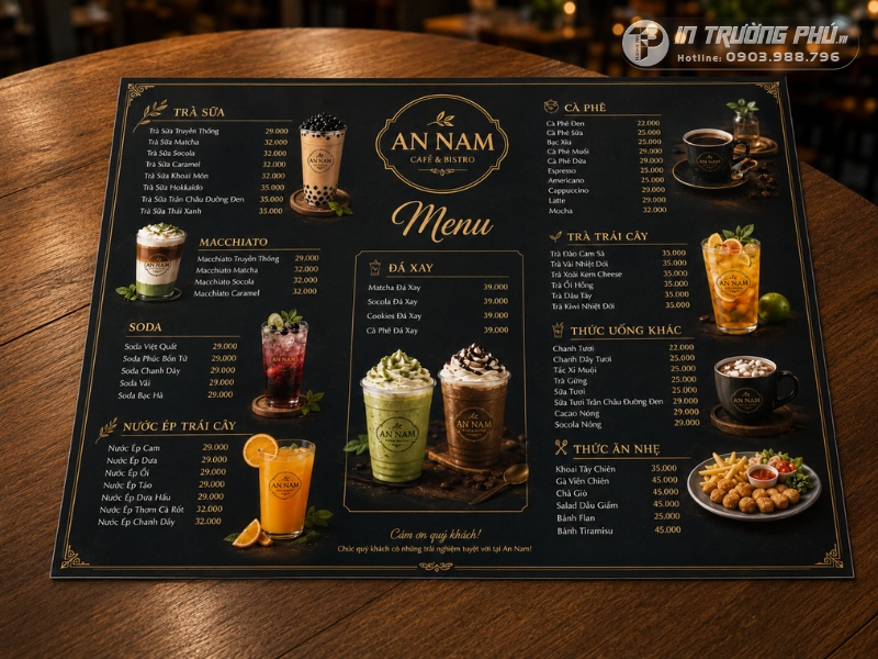 In menu nhựa