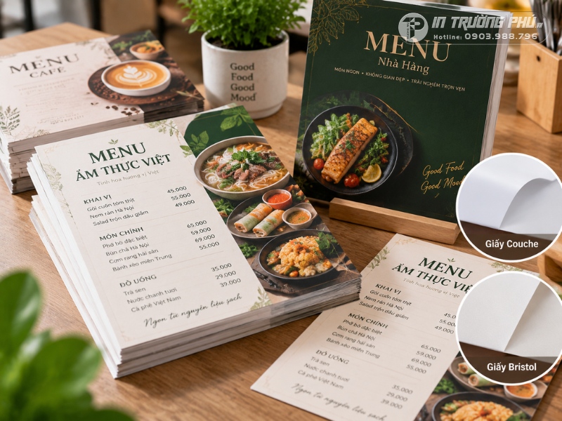in menu tại hải ph&ograve;ng