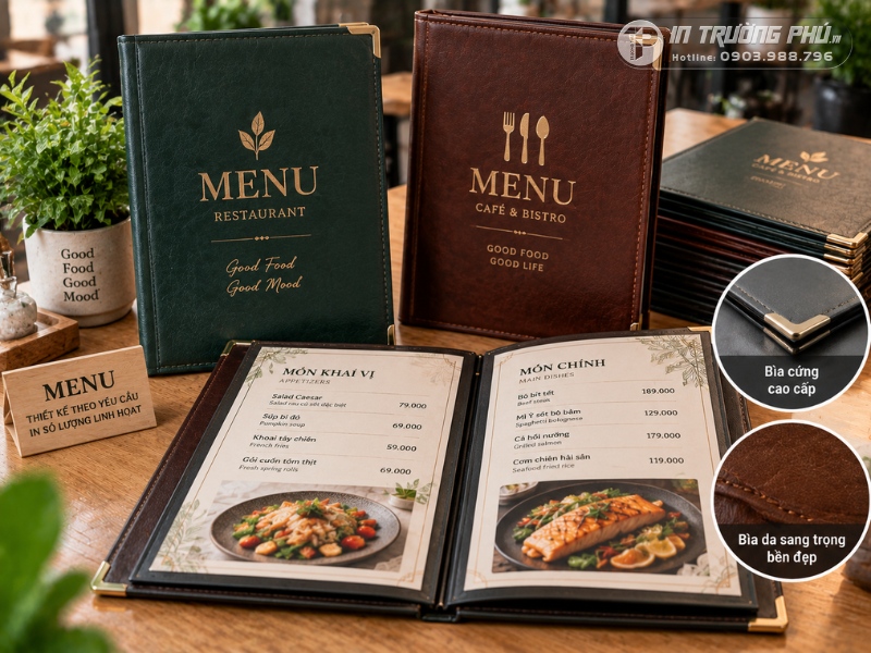 in menu tại hải ph&ograve;ng