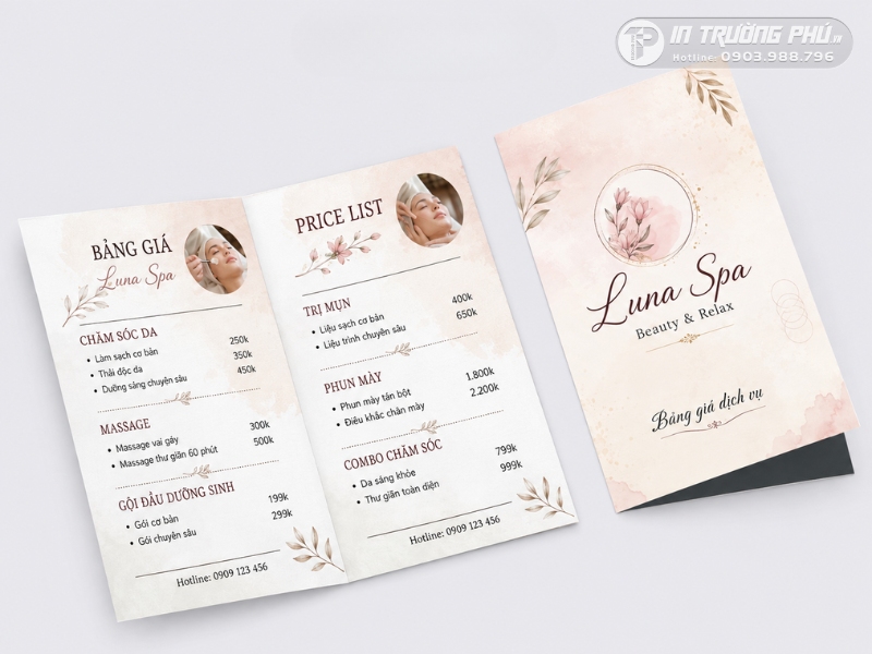 in menu hải ph&ograve;ng