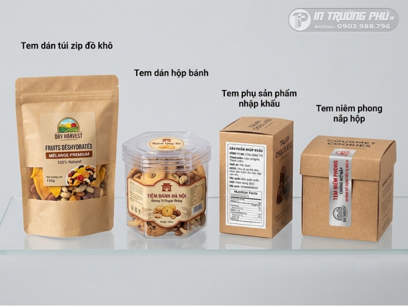 C&aacute;c mẫu tem nh&atilde;n thực phẩm th&ocirc;ng dụng