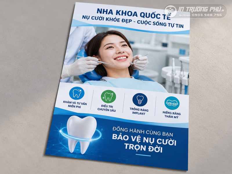 In tờ rơi d&aacute;n tường