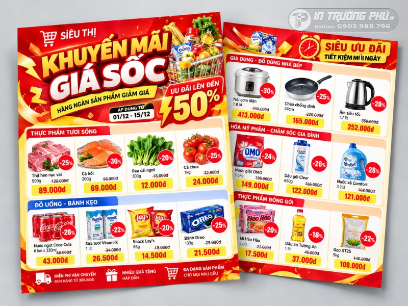 In tờ rơi si&ecirc;u thị