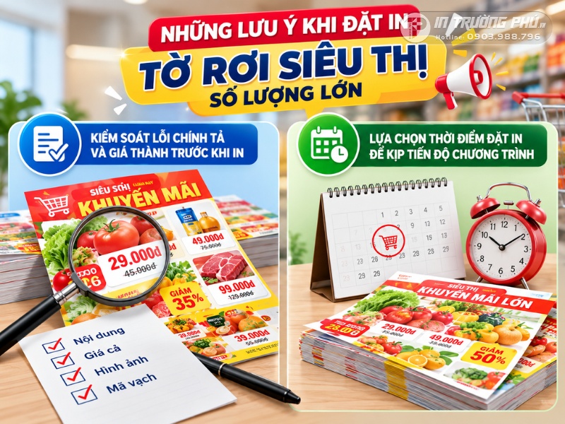 Những lưu &yacute; khi đặt in tờ rơi si&ecirc;u thị số lượng lớn