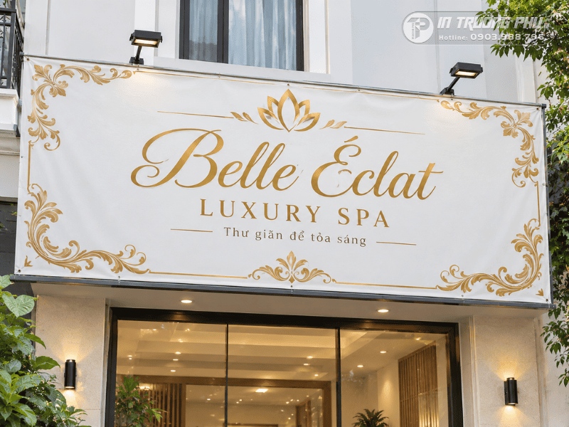 biển bạt quảng c&aacute;o spa